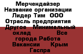 Мерчендайзер › Название организации ­ Лидер Тим, ООО › Отрасль предприятия ­ Другое › Минимальный оклад ­ 20 000 - Все города Работа » Вакансии   . Крым,Гаспра